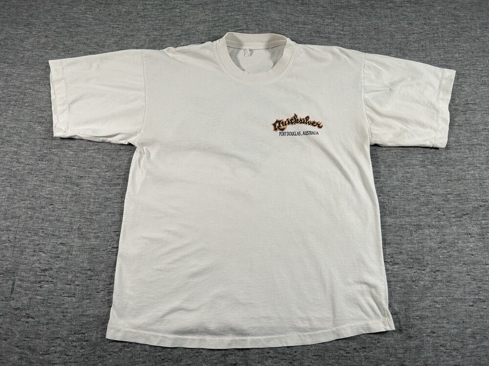 Vintage Quiksilver Great Barrier Reef Australia Shirt Large Surf Single Stitch
